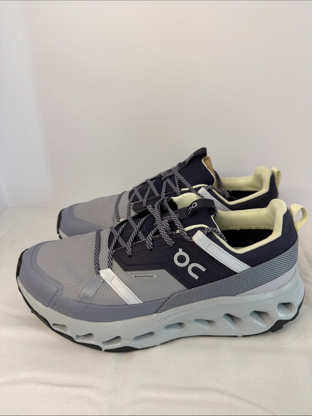 On Cloud Cloudhorizon Grey and Navy Waterproof Athletic Sneakers size 9.5 women